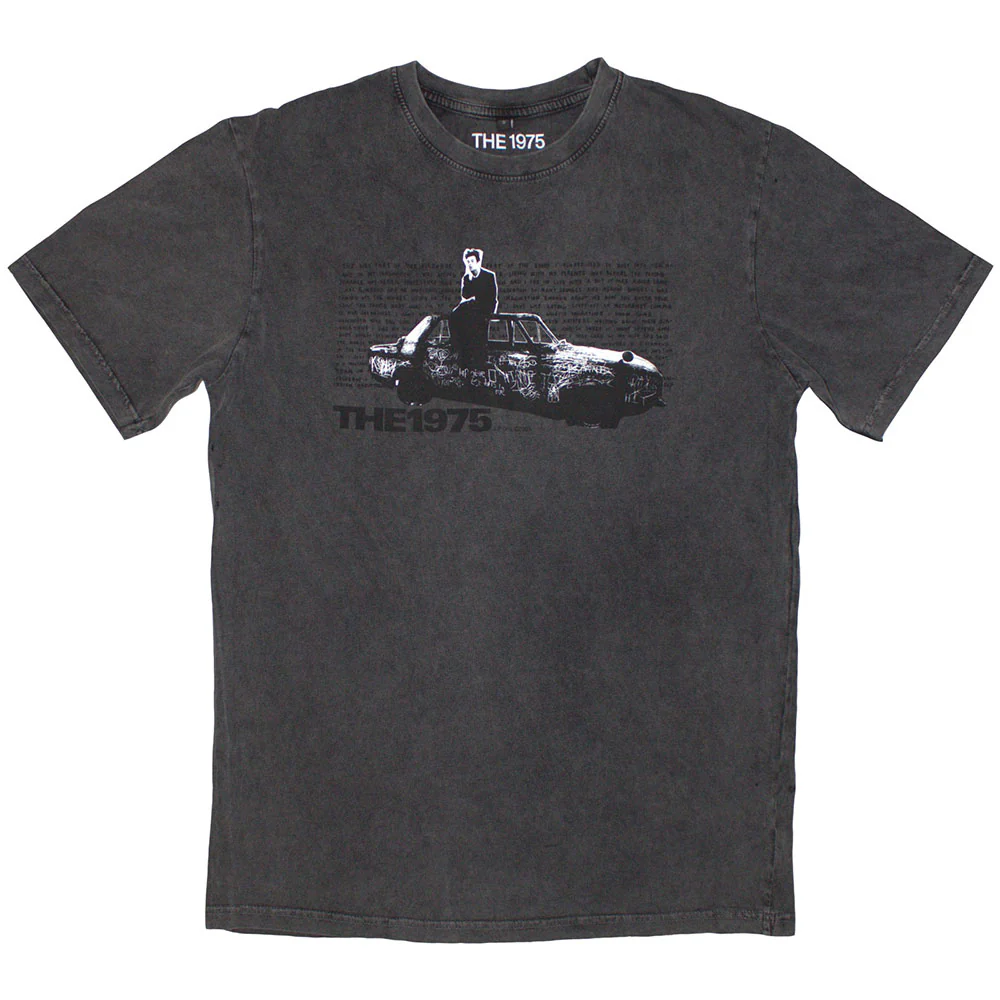The 1975 Car Photo Charcoal Grey Stone Wash X-Large T-Shirt