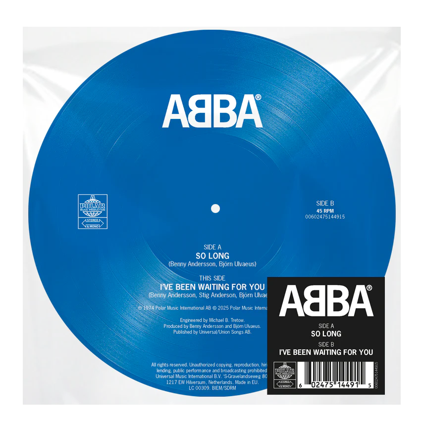 ABBA So Long / I've Been Waiting For You 7" Vinyl Single 2025 - Image 2