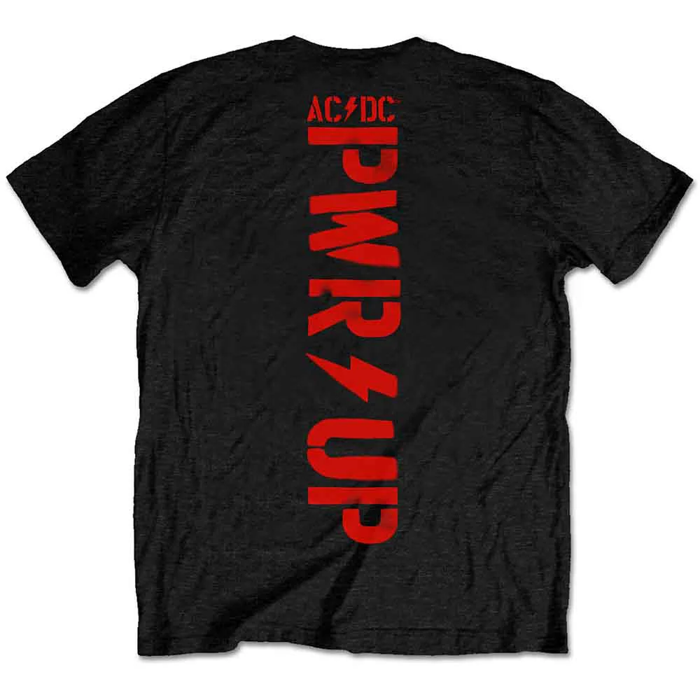 AC/DC Angus Finger Horns Black Medium T-Shirt - Image 2