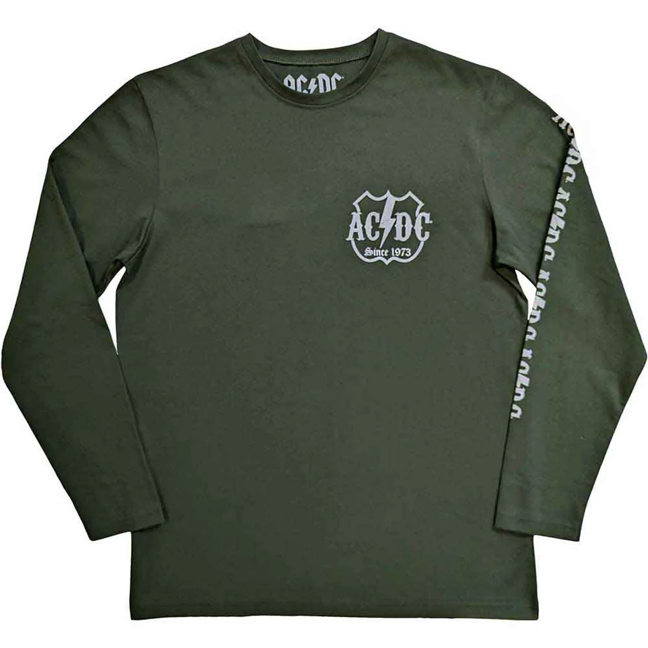 AC/DC Rock Or Bust Long Sleeve Green Large T-Shirt