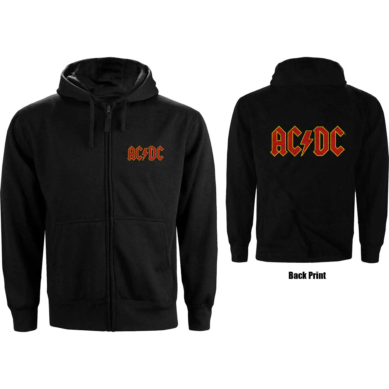 AC/DC Small Zipped Hoodie - Image 3