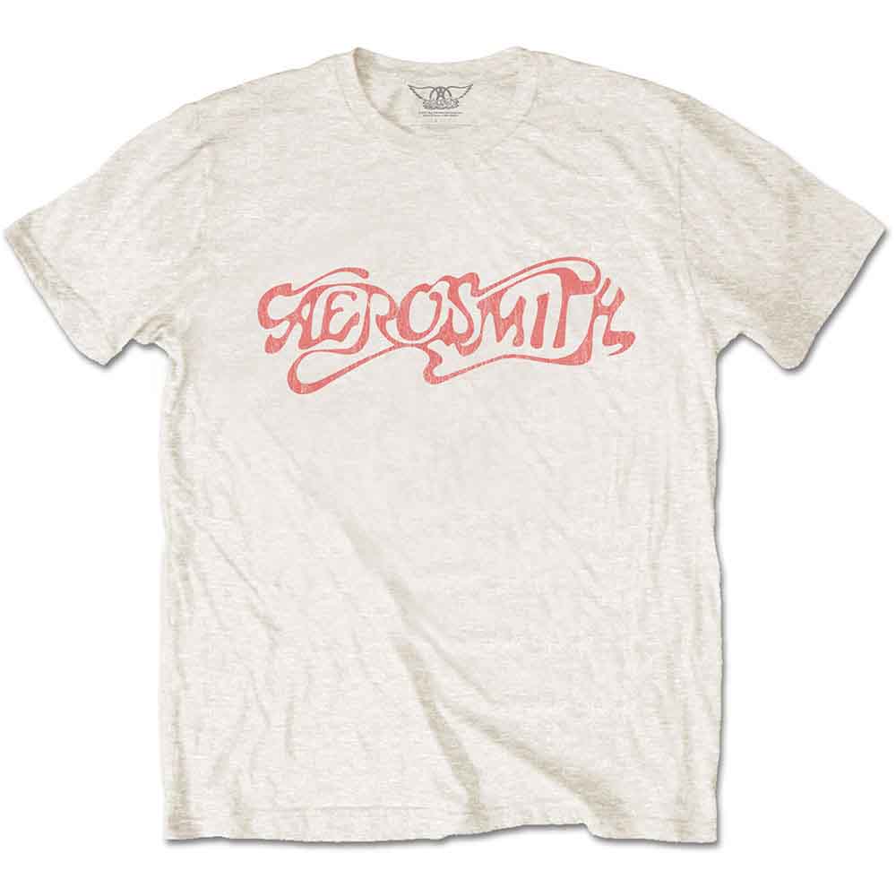 Aerosmith Classic Logo Natural Medium T-Shirt