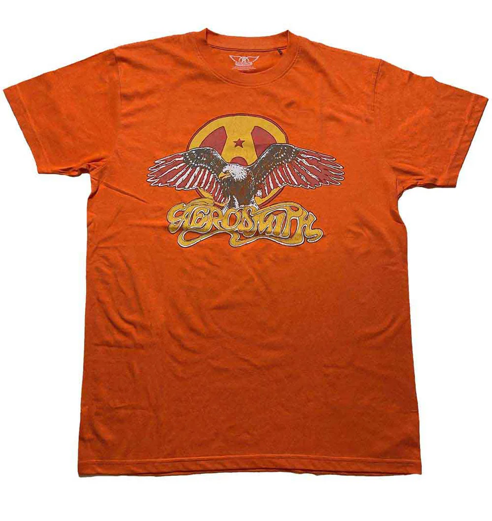 Aerosmith Eagle Orange Small T-Shirt