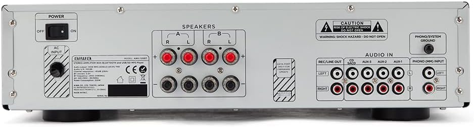 Aiwa AMU-120BTBK Silver Amplifier - Image 4