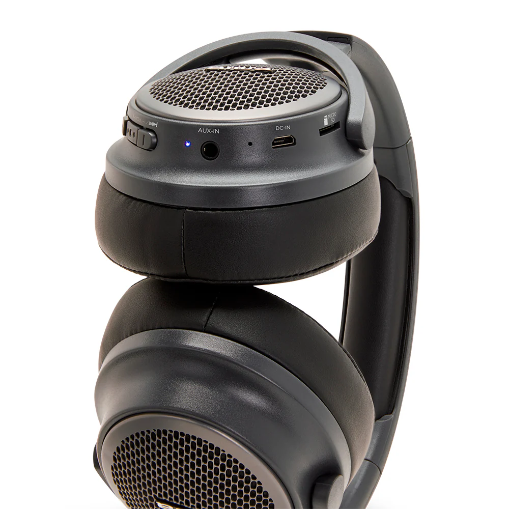 AIWA Hyperbass HST-250BT Wireless Bluetooth Headphones Titanium Colour - Image 3