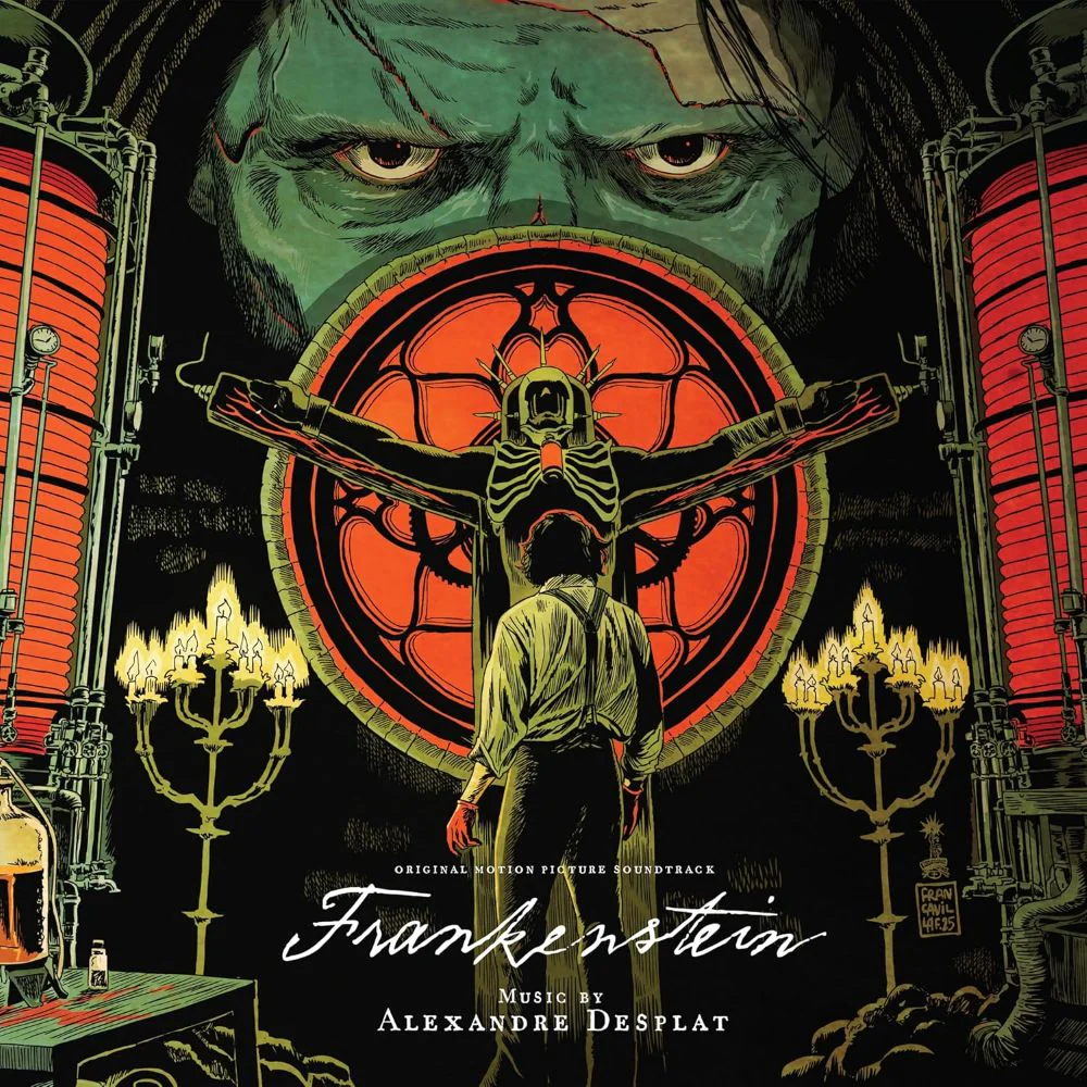 Alexandre Desplat Frankenstein Vinyl LP Red & White Splatter Colour 2026 - Image 2