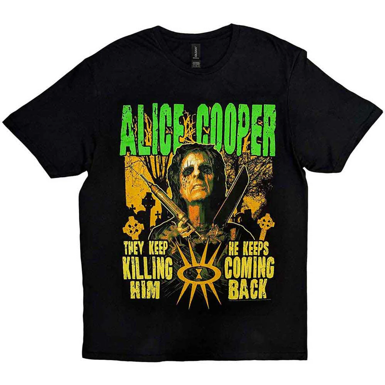 Alice Cooper Graveyard Black Large T-Shirt