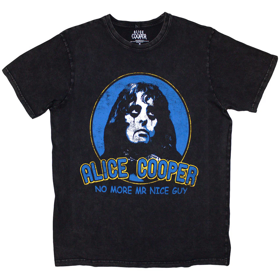 Alice Cooper No More Mr Nice Guy Wash Black Large T-Shirt