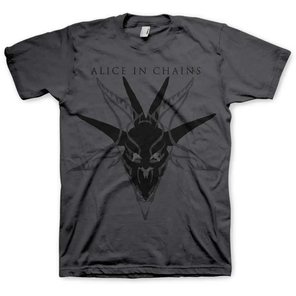 Alice In Chains Black Skull Charcoal Grey Small T-Shirt