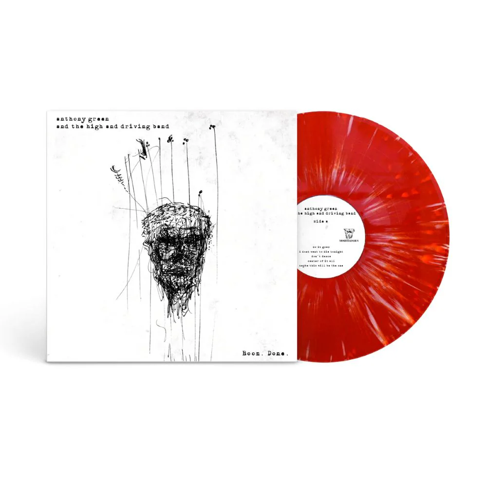 Anthony Green Boom. Done. Vinyl LP Clear Red w/White Swirl Colour 2025