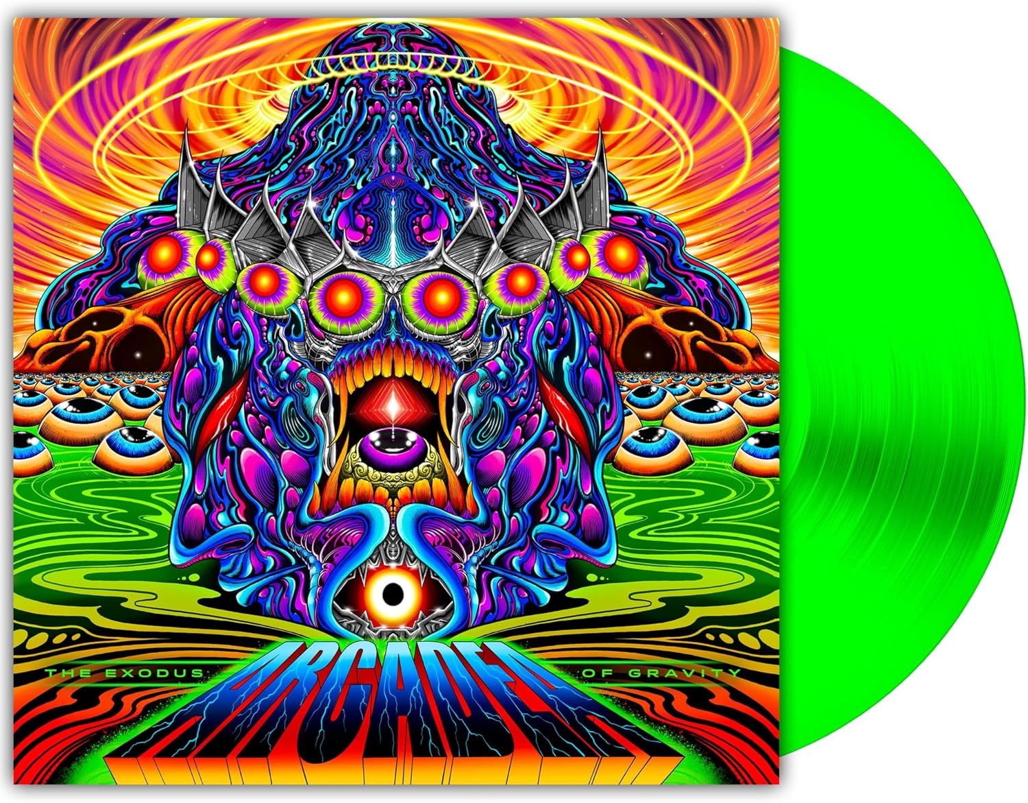 Arcadea The Exodus of Gravity Vinyl LP Neon Green Colour 2025