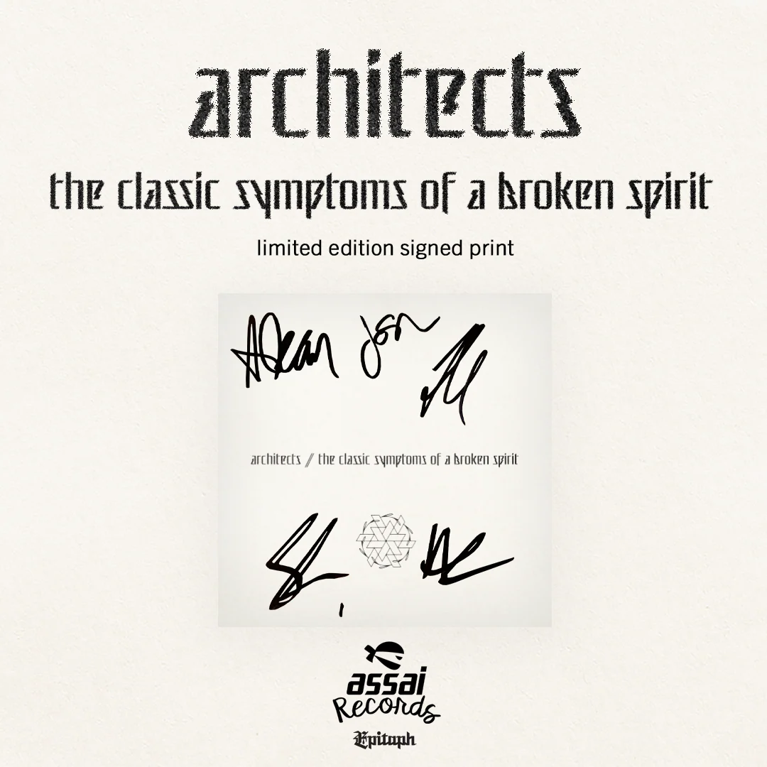 Architects The Classic Symptoms Of A Broken Spirit Vinyl LP Signed Indies Eco Mix Colour 2022 - Image 2