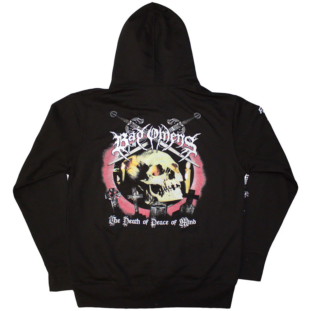 Bad Omens Skull & Candles Black Medium Hoodie - Image 2