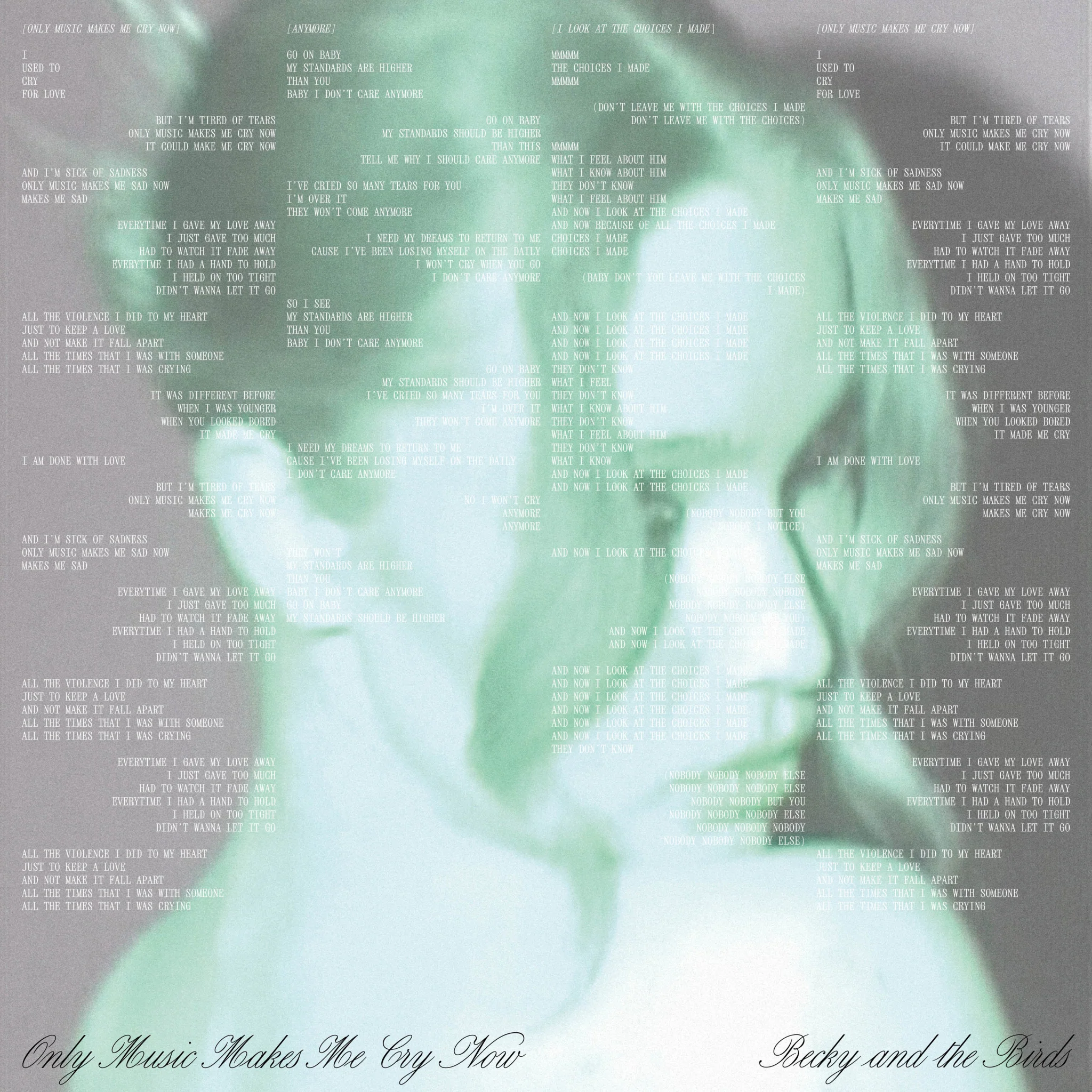 Becky and the Birds Only Music Makes Me Cry Now Vinyl LP 2024 - Image 2