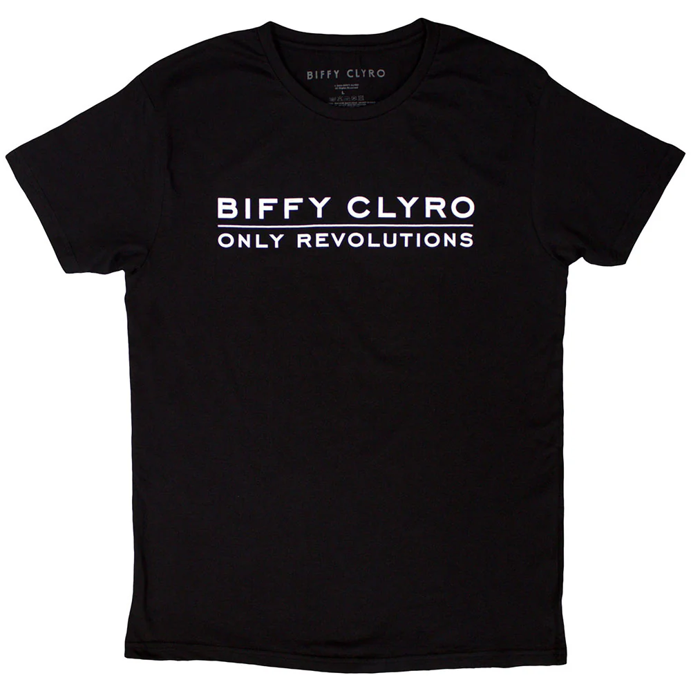 Biffy Clyro Only Revolutions Black X-Large T-Shirt