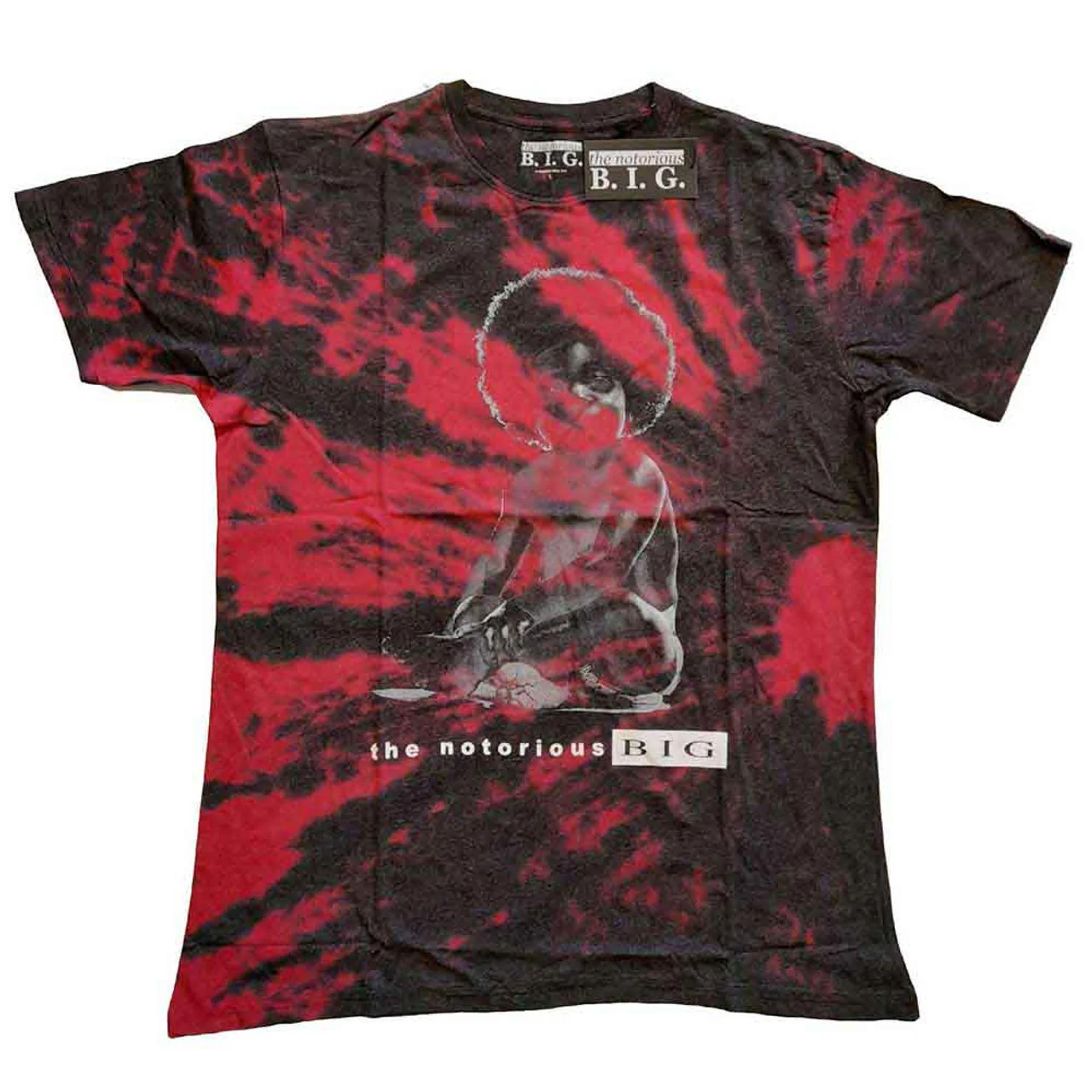 Biggie Smalls Baby Biggie Wash Red Medium T-Shirt