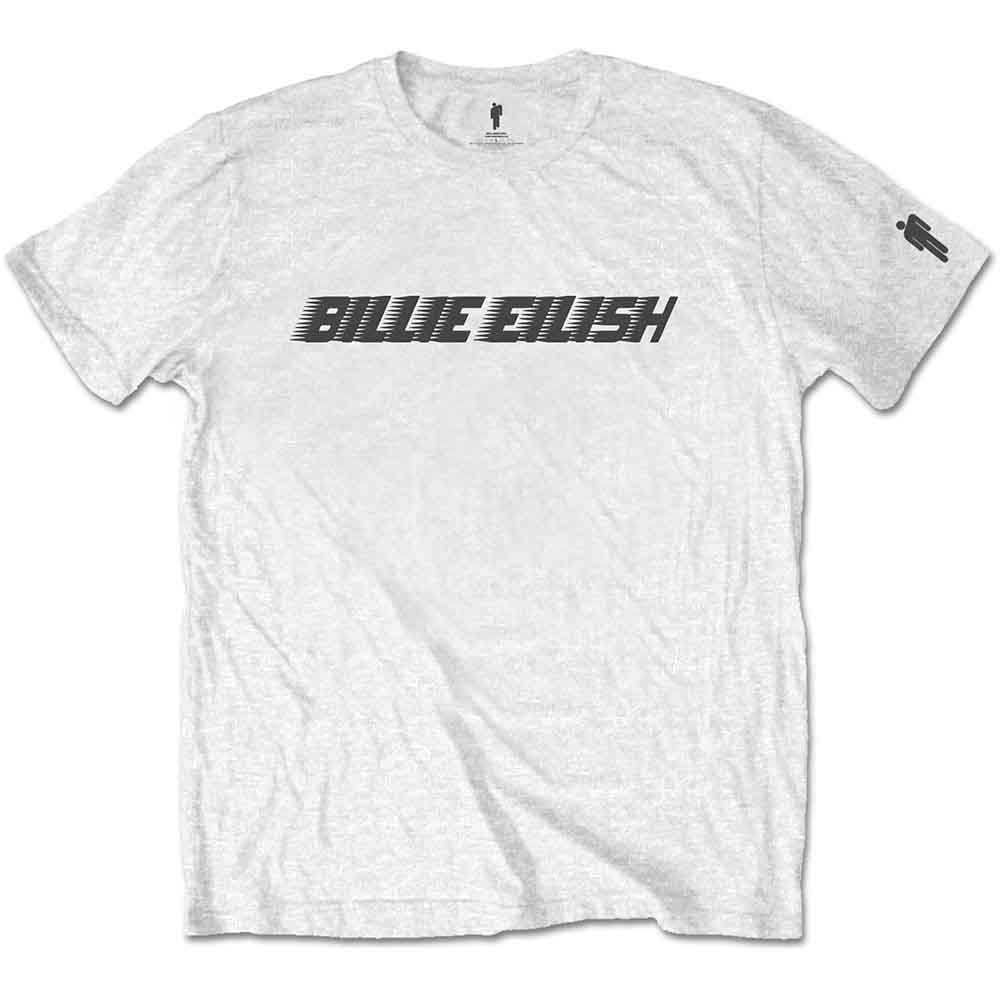 Billie Eilish Black Racer Logo White XX-Large T-Shirt