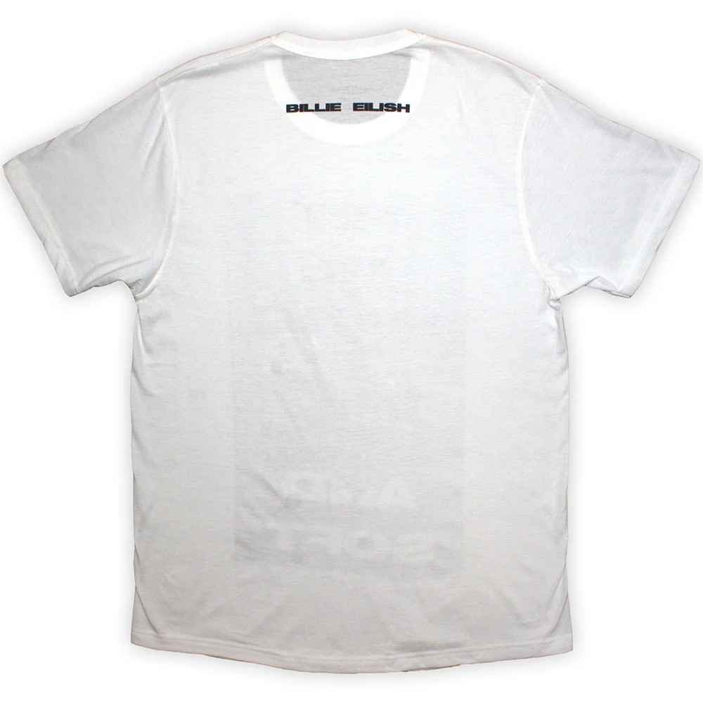 Billie Eilish Hit Me Hard And Soft Falling White Large T-Shirt - Image 2