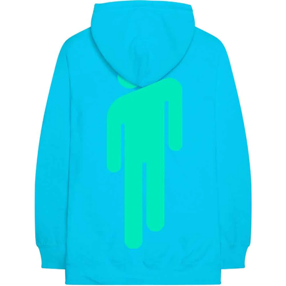 Billie Eilish Neon Blue Large Hoodie - Image 2