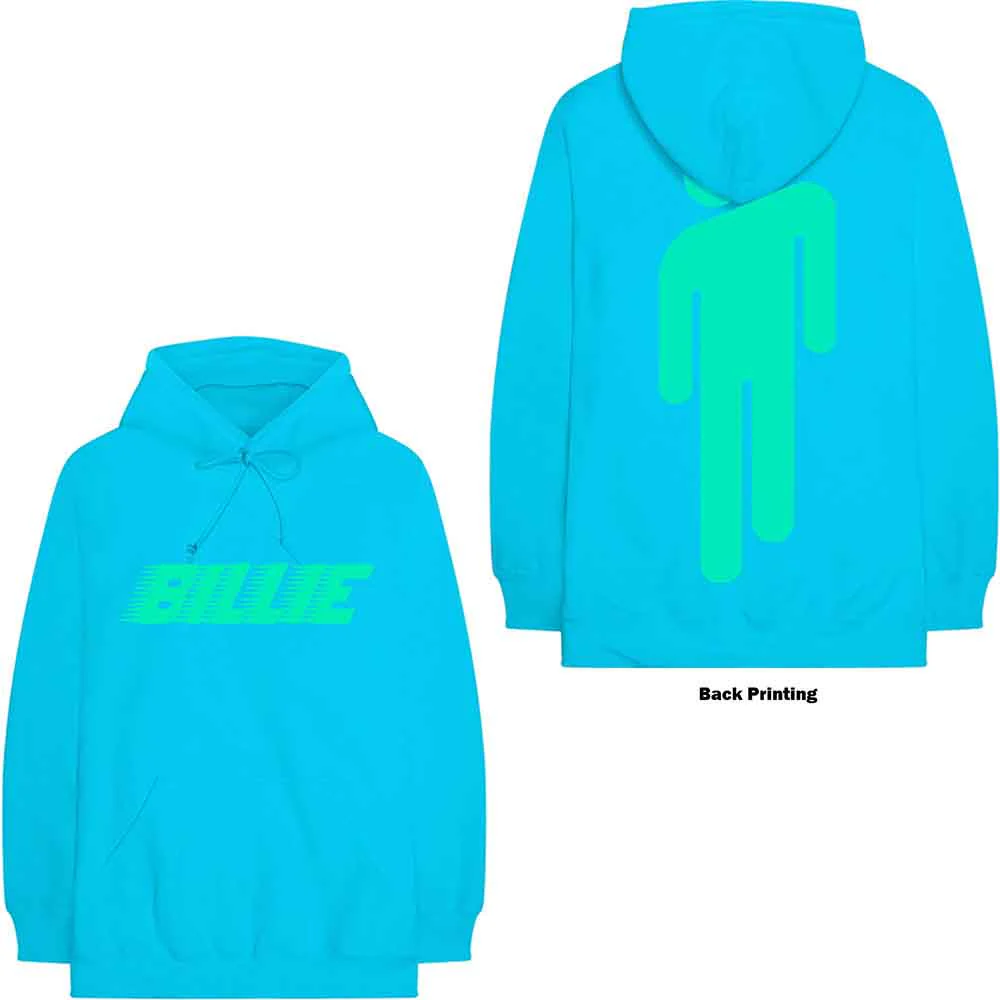 Billie Eilish Neon Blue Medium Hoodie - Image 3