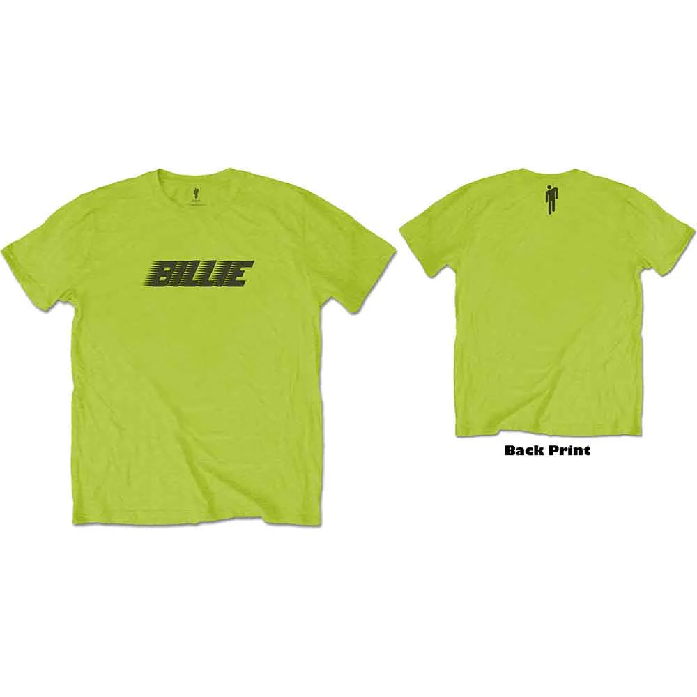 Billie Eilish Racer Logo & Blohsh Lime Green X-Large T-Shirt - Image 3