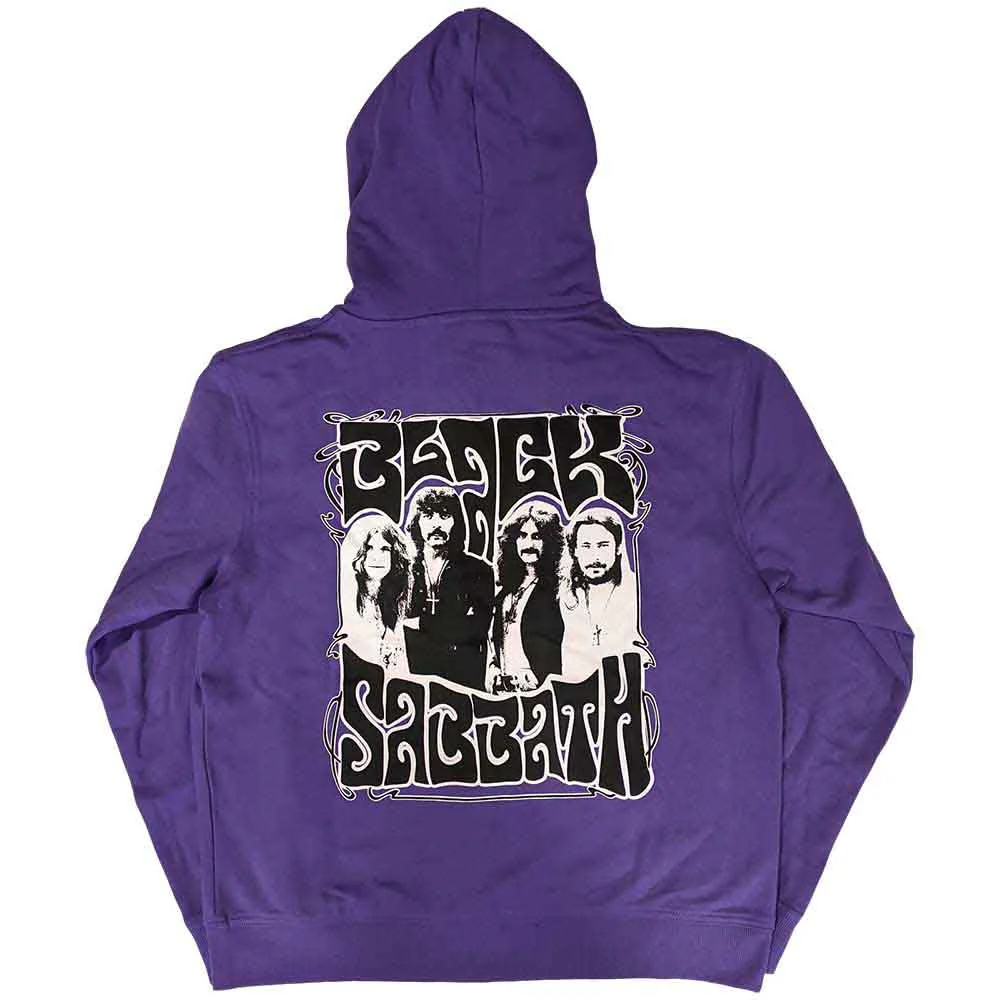 Black Sabbath Purple X-Large Zipped Hoodie - Image 2