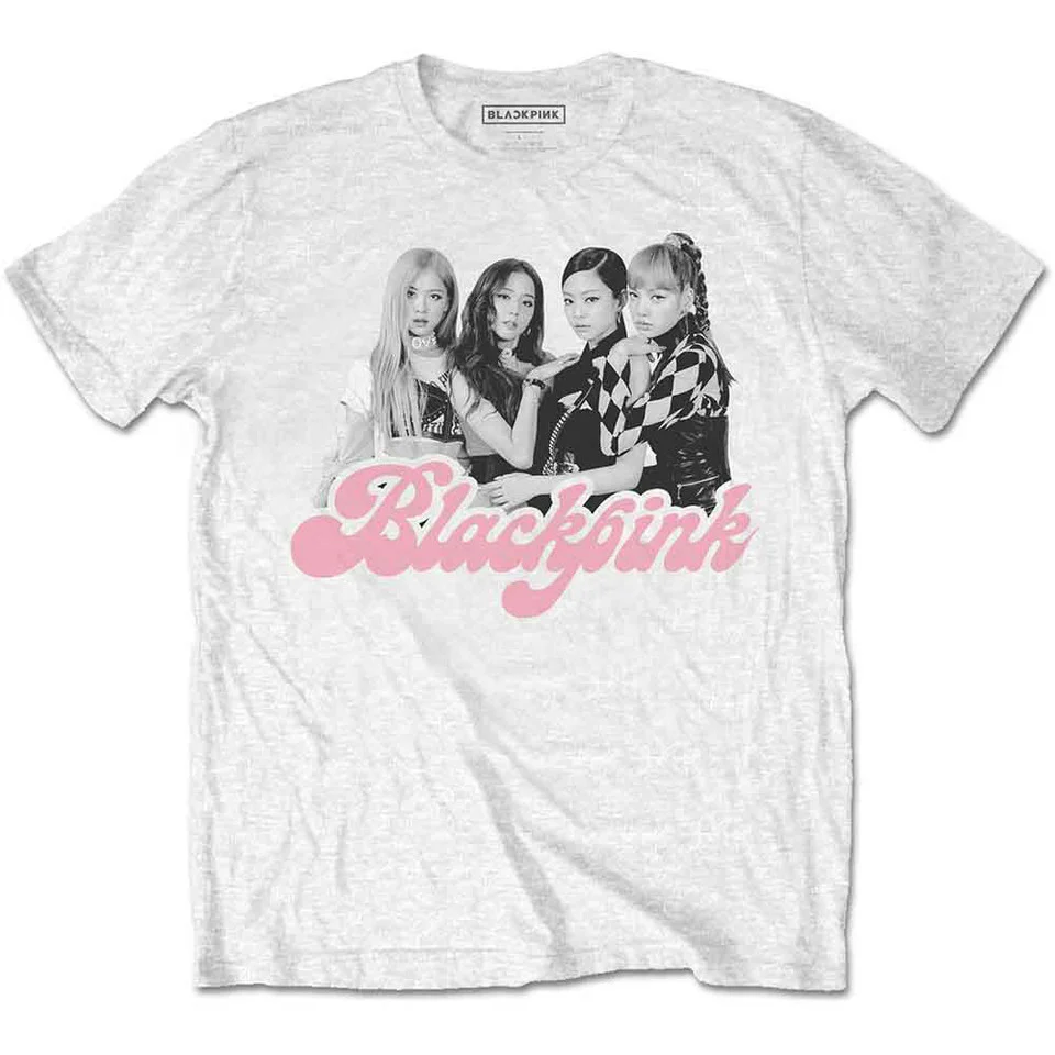 BLACKPINK Photo White Large T-Shirt