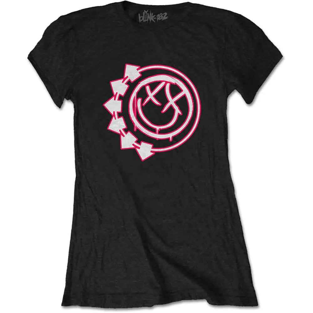 Blink-182 Six Arrow Smile Black Ladies Small T-Shirt