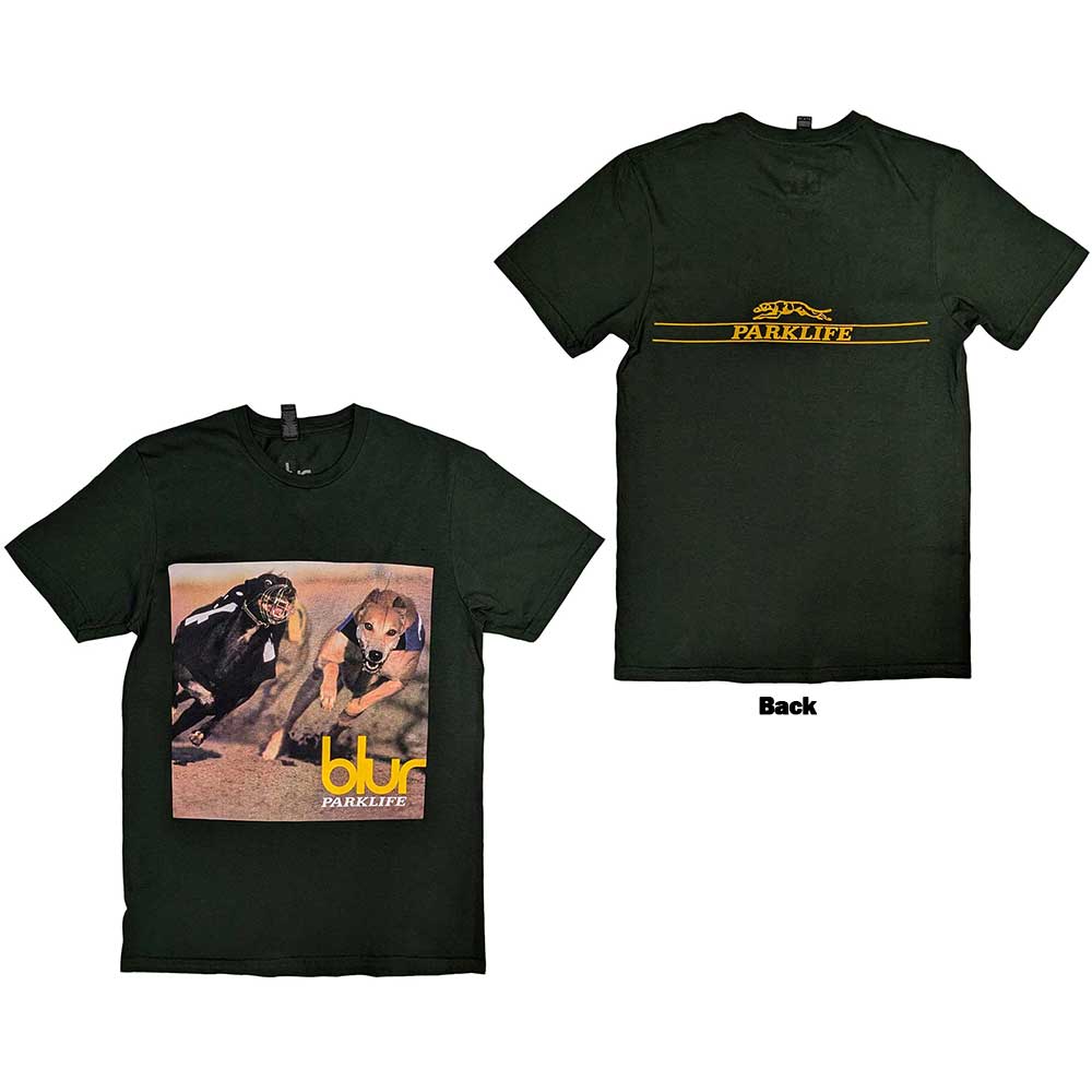 Blur Parklife Green Small T-Shirt - Image 3