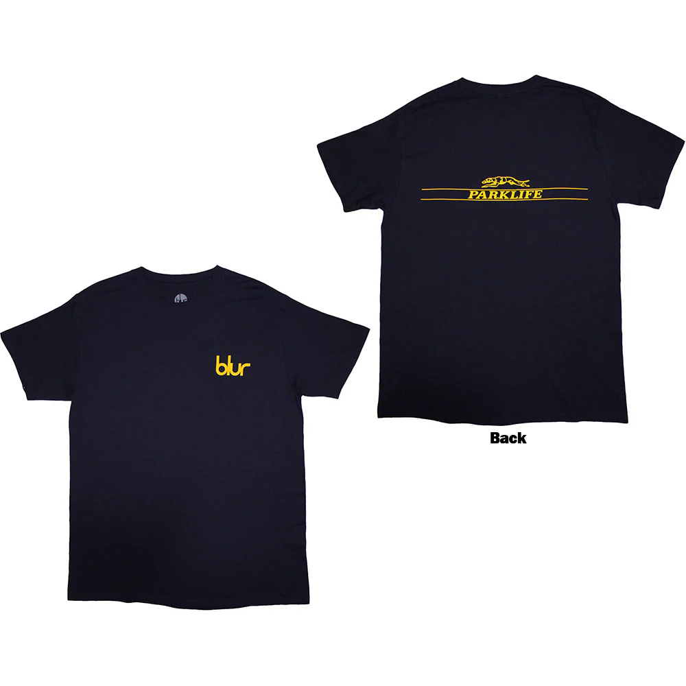 Blur Parklife Navy Blue XX-Large T-Shirt - Image 3