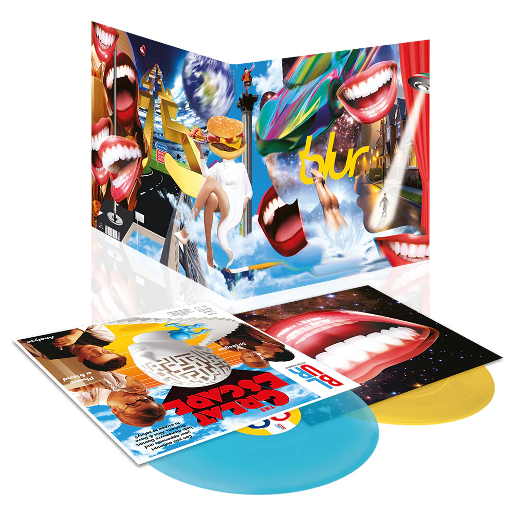 blur The Great Escape Vinyl LP Yellow & Turquoise Colour 2025