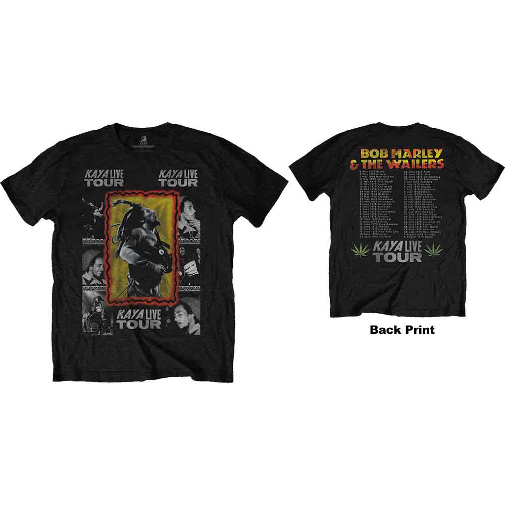 Bob Marley Kaya Tour Black XX-Large T-Shirt - Image 3