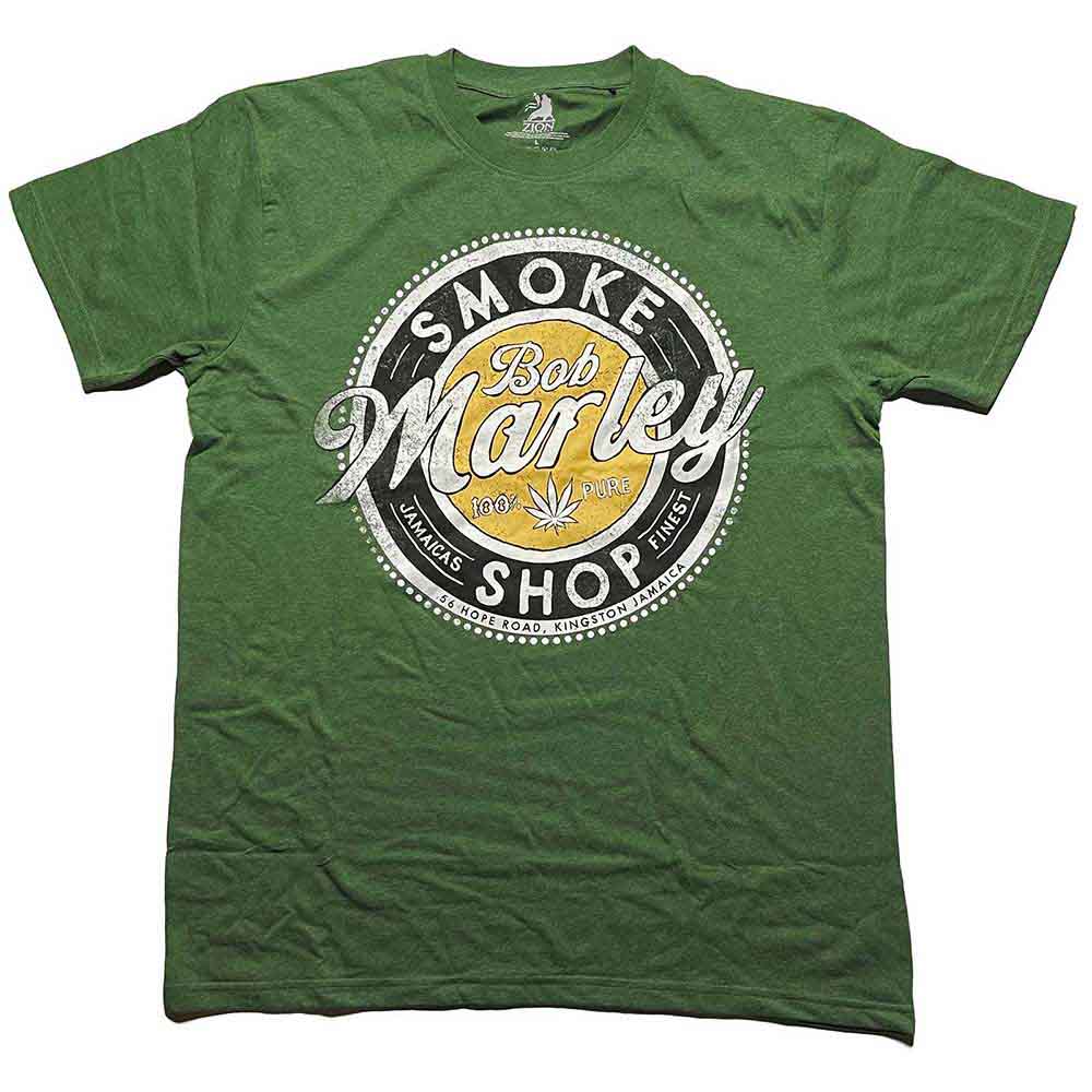 Bob Marley Smoke Shop Green XX-Large T-Shirt