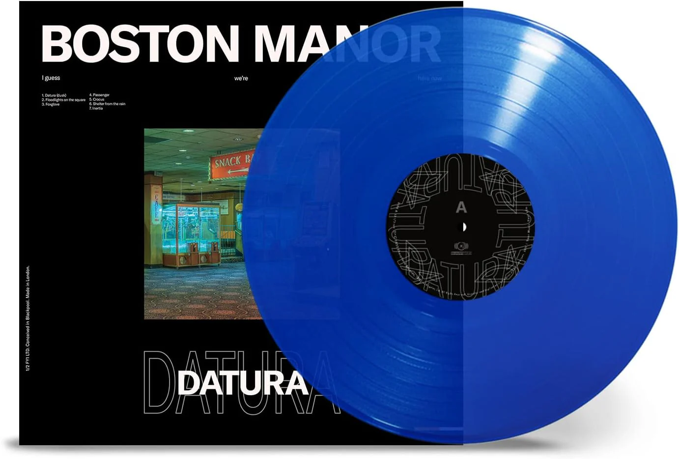 Boston Manor Datura Vinyl LP Transparent Blue Colour 2022