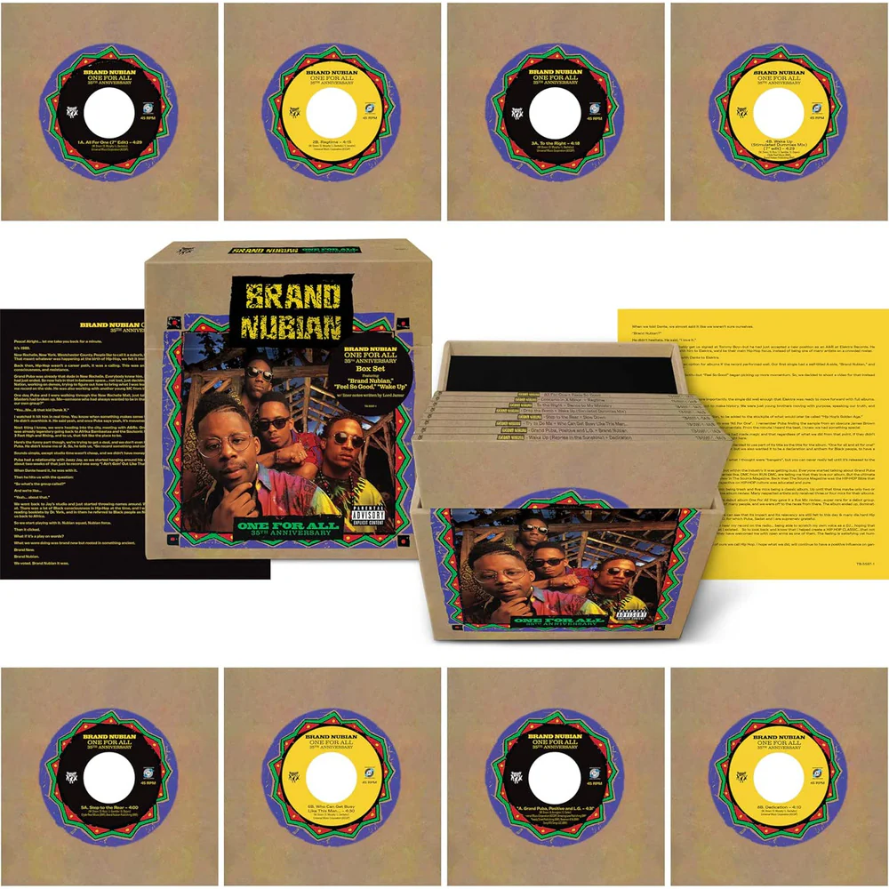 Brand Nubian - One for All (35th Anniversary) 7"" Vinyl Boxet Due Out 29/05/26