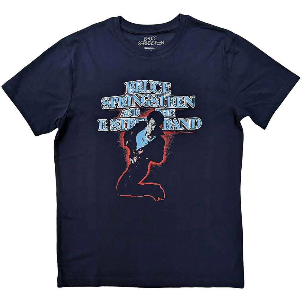 Bruce Springsteen The E-Street Band Navy Blue Large T-Shirt