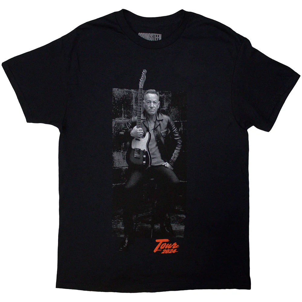 Bruce Springsteen Tour '24 Wheel Black Large T-Shirt