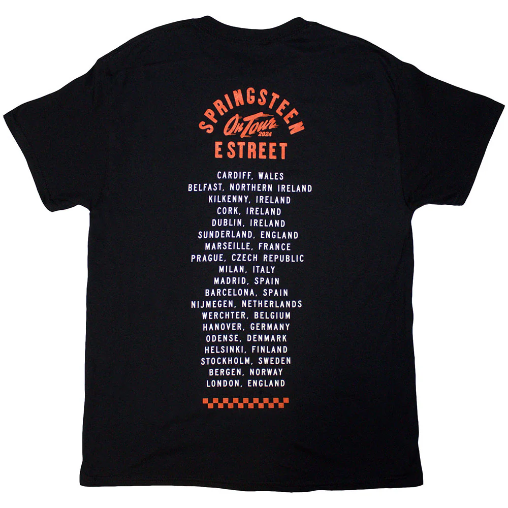 Bruce Springsteen Tour '24 Wheel Black XX-Large T-Shirt - Image 2