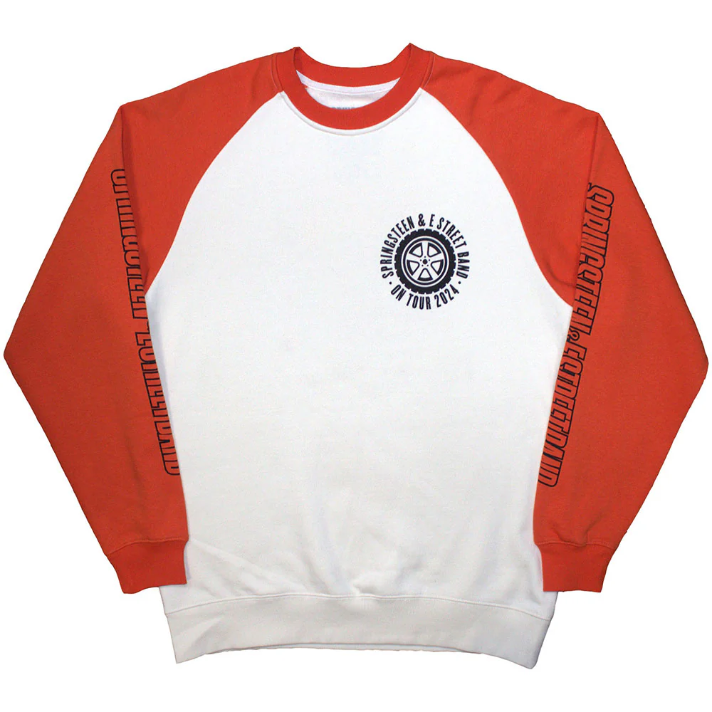 Bruce Springsteen Tour '24 Wheel White and Orange XX-Large T-Shirt