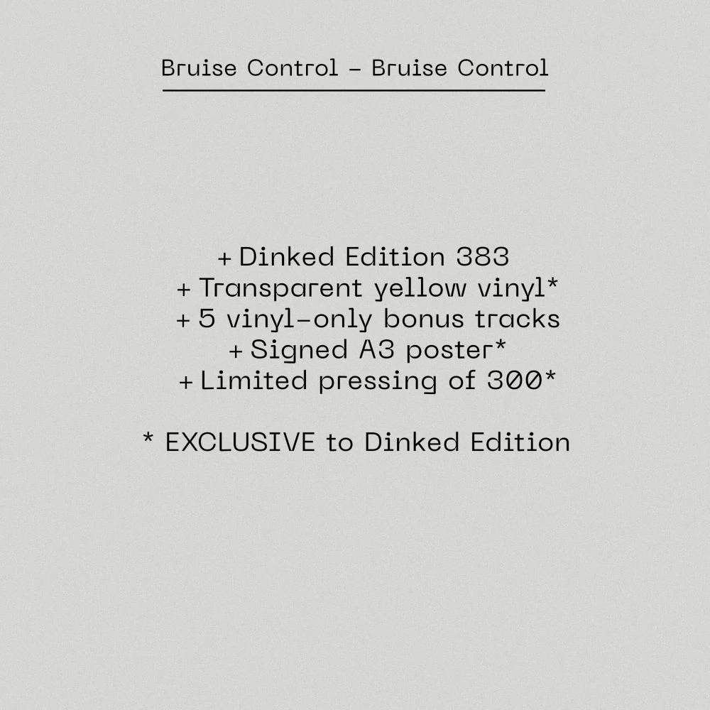 Bruise Control (Self Titled) Vinyl LP 2026 Ltd Dinked Edition #383 - Image 2