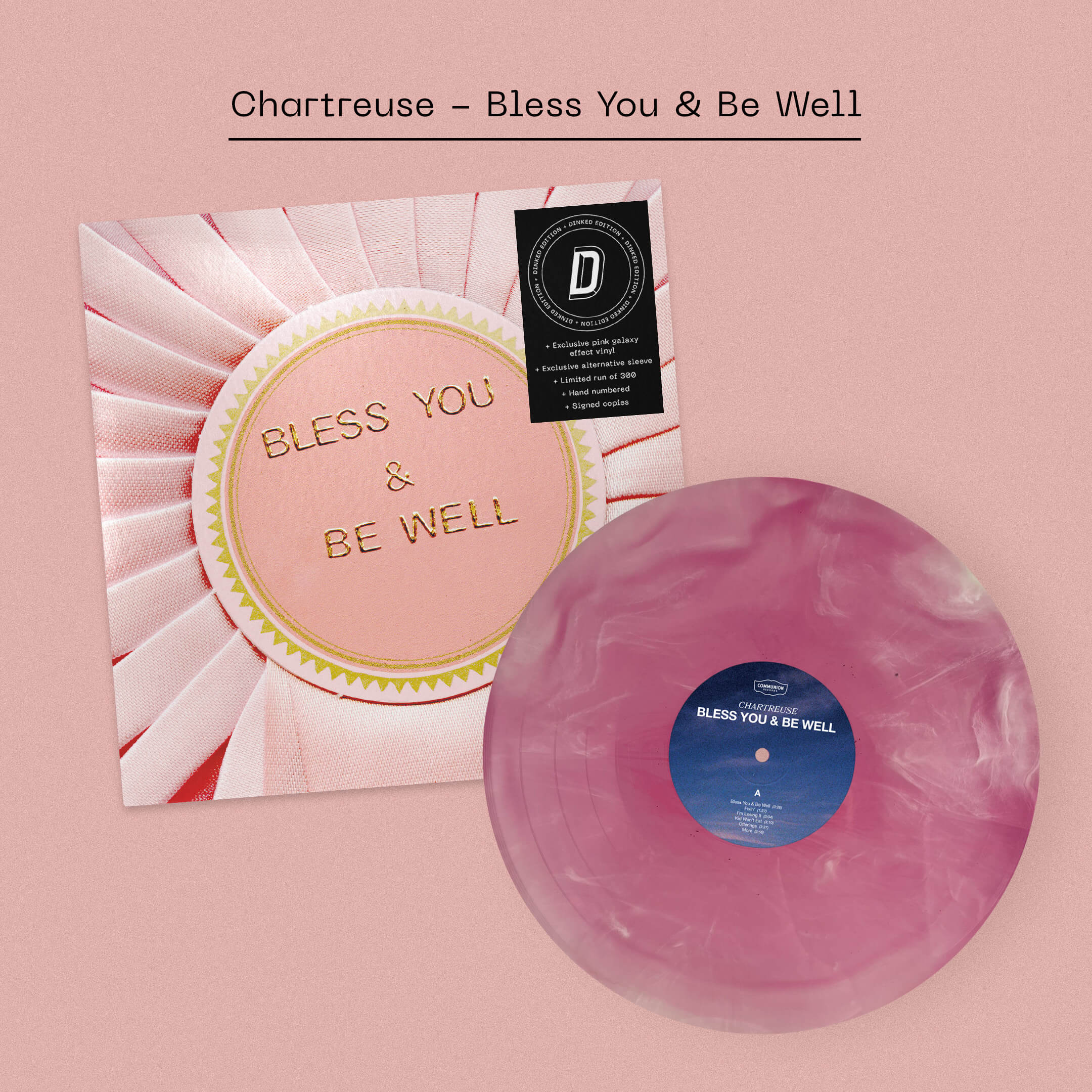 Chartreuse Bless You & Be Well Vinyl LP Dinked Edition #354 2025
