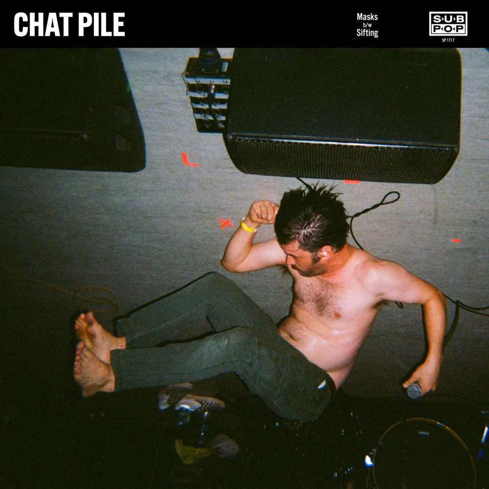 Chat Pile Masks 7" Vinyl Single Indies Sea-Glass with Black Swirl Colour 2026