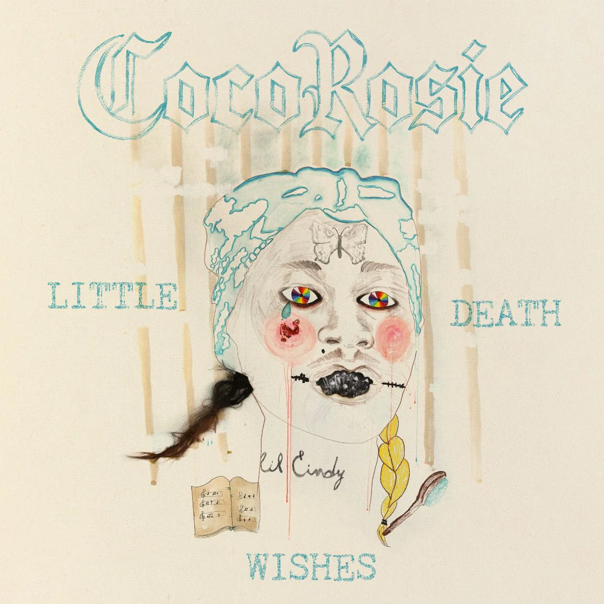 CocoRosie Little Death Wishes Vinyl LP Teardrop Aqua Colour 2025