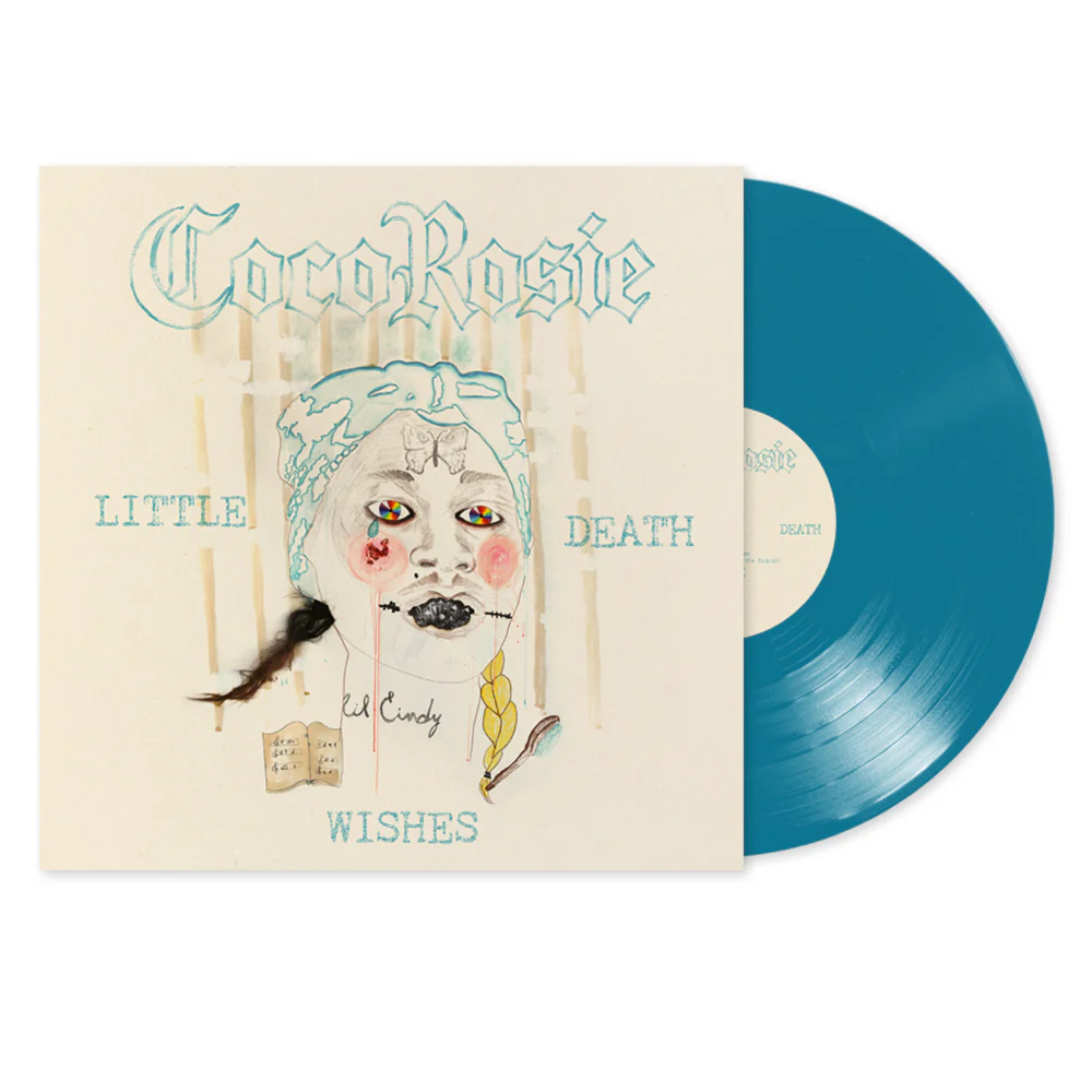 CocoRosie Little Death Wishes Vinyl LP Teardrop Aqua Colour 2025 - Image 2