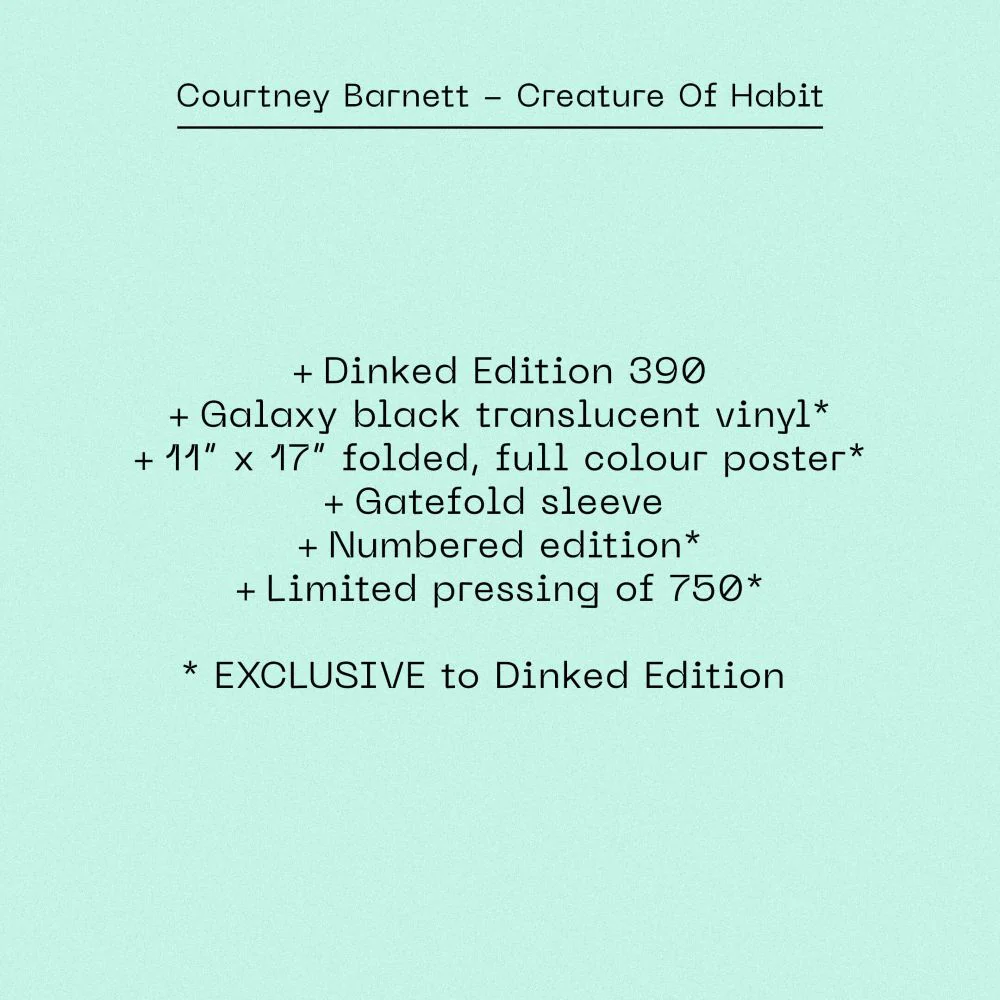 Courtney Barnett Creature Of Habit Vinyl LP 2026 Ltd Dinked Edition #390 - Image 2