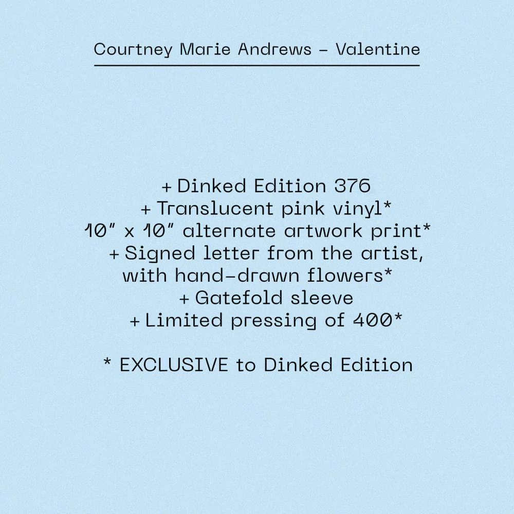 Courtney Marie Andrews Valentine Vinyl LP 2026 Ltd Dinked Edition #376 - Image 2