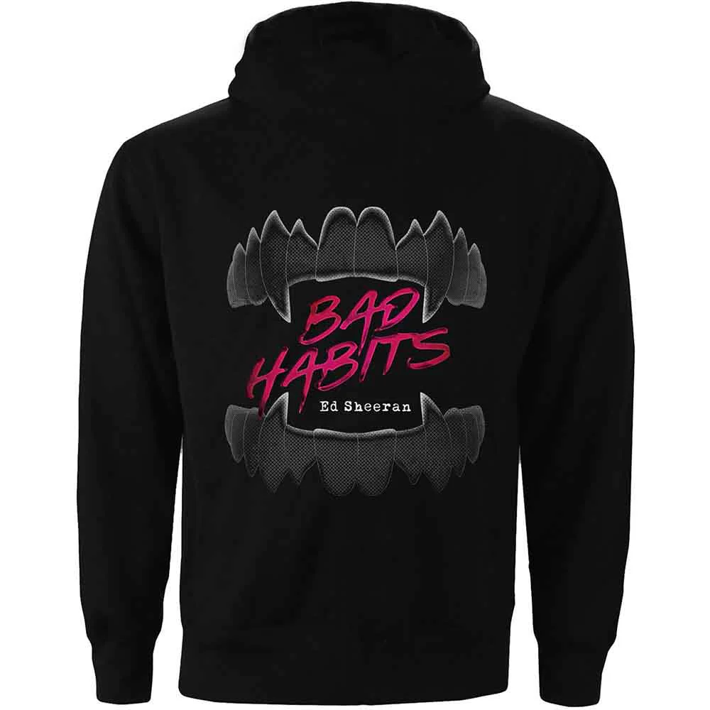 Ed Sheeran Bad Habits Black Large Hoodie - Image 2