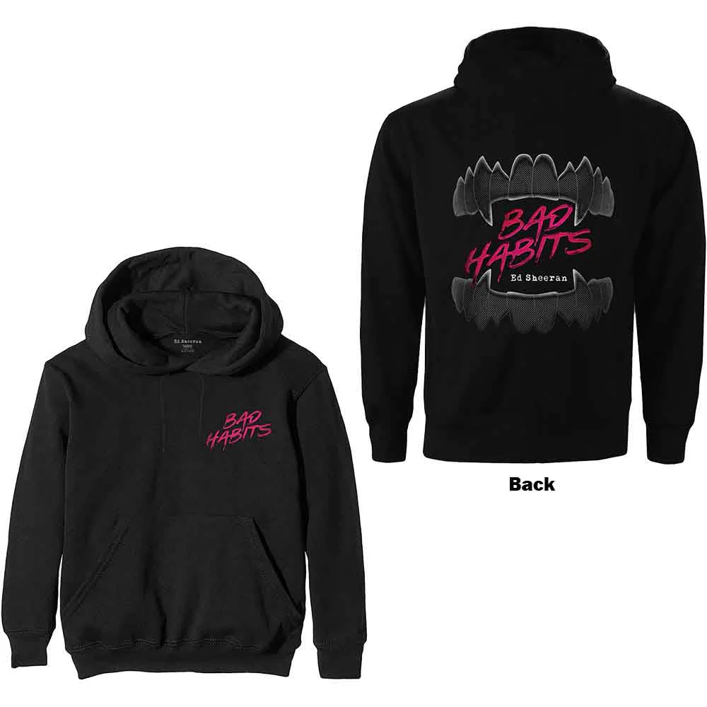 Ed Sheeran Bad Habits Black Large Hoodie - Image 3