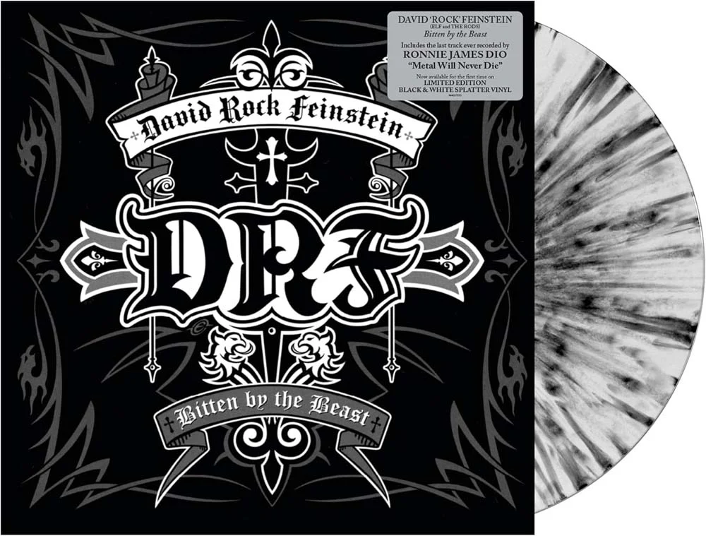 David 'Rock' Feinstein Bitten By The Beast Vinyl LP White & Black Splatter Colour 2024