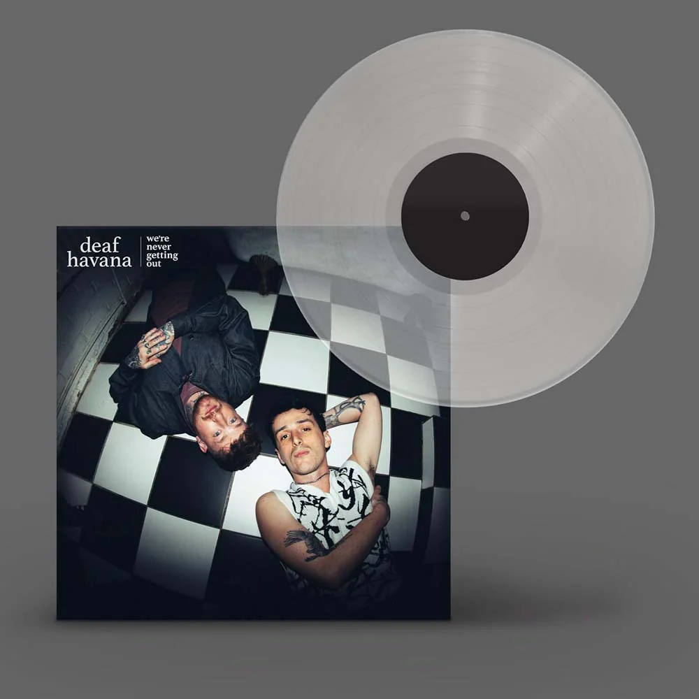 Deaf Havana We're Never Getting Out Vinyl LP Transparent Clear 2025
